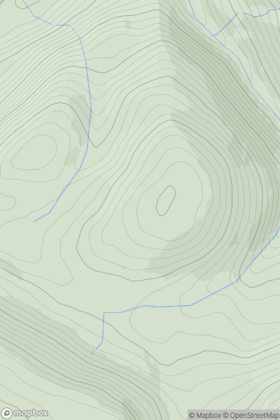 Thumbnail image for Foel Fawr [Dolgellau to Machynlleth] showing contour plot for surrounding peak